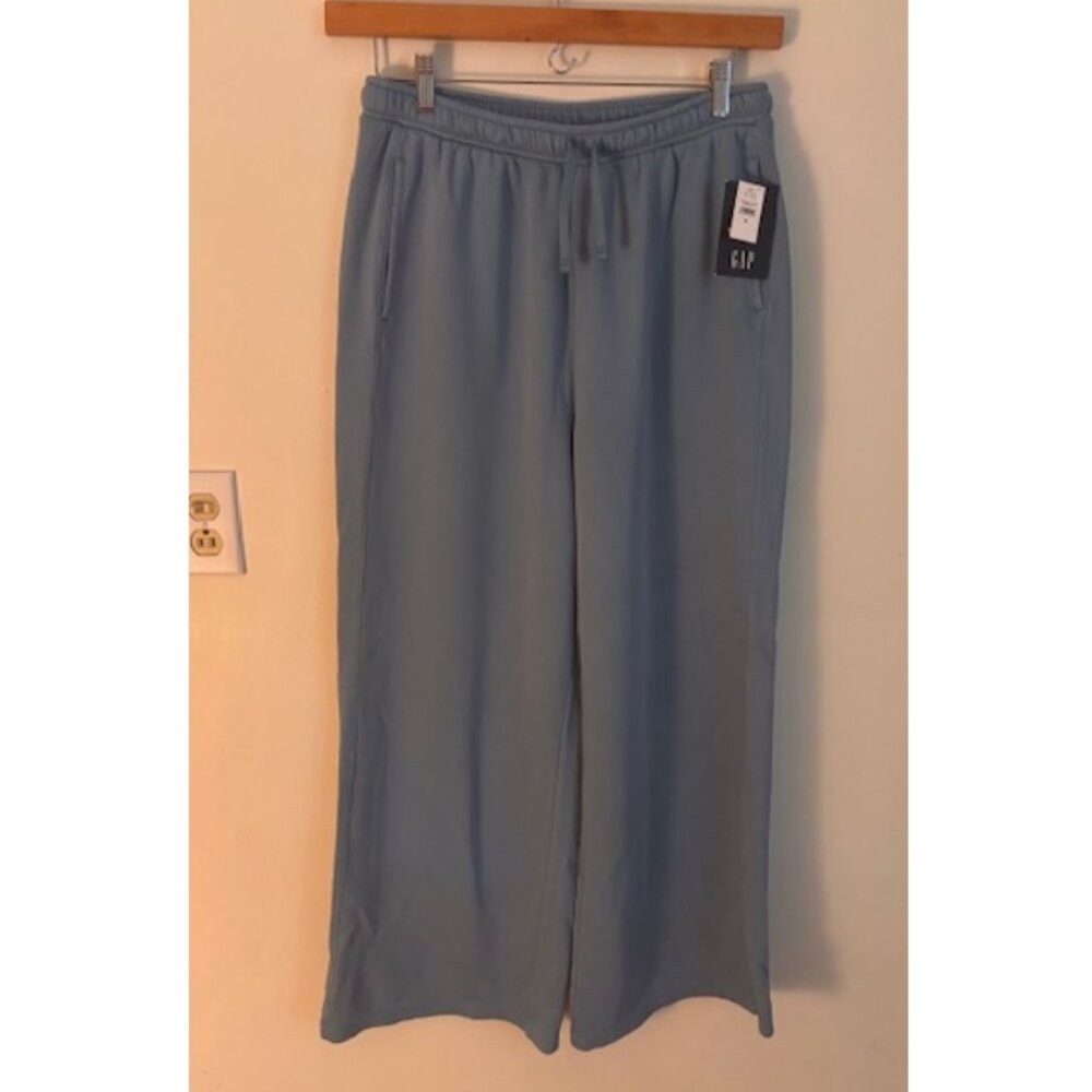 NWT: Gap Wide-Leg High Rise Drawstring Sweatpants PJ Lounge Pants, Size: M